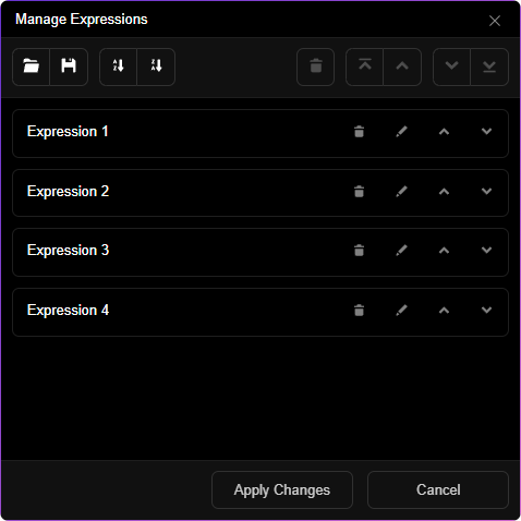 Managing Expressions
