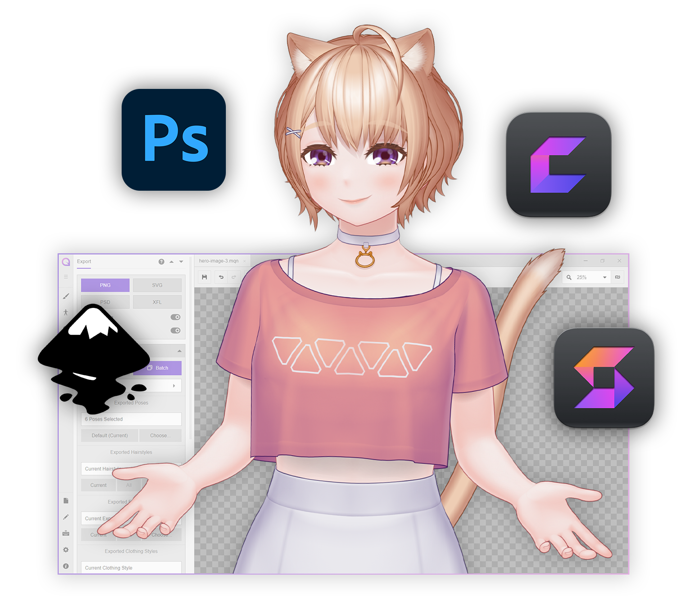 Mannequin: 2D Anime Character Avatar Generator For Illustrations, VTuber,  Animation, and Game Development Projects