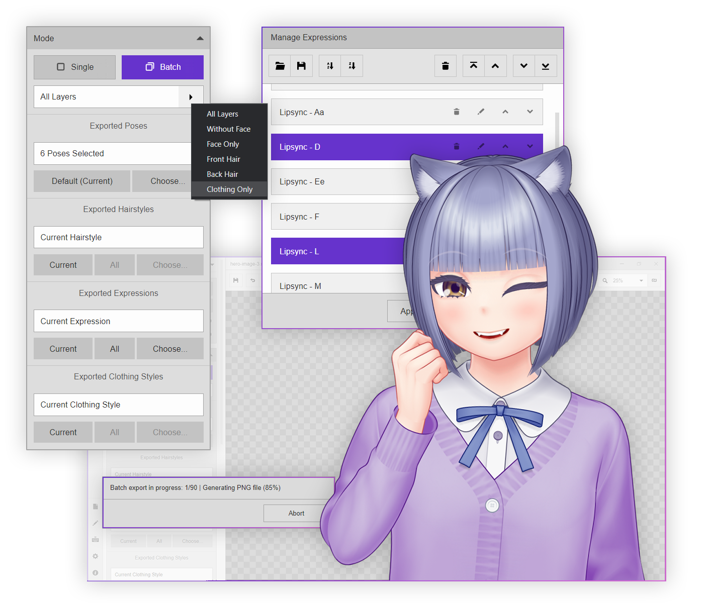 Mannequin: 2D Anime Character Avatar Generator For Illustrations, VTuber,  Animation, and Game Development Projects